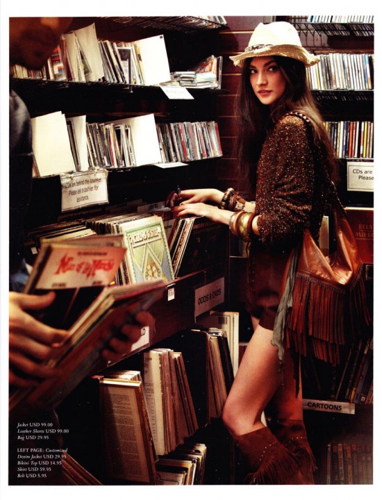 The New Boho Chic, Jacquelyn Jablonski photographed by Alexi Lubomirski for H&M Magazine Spring 2011