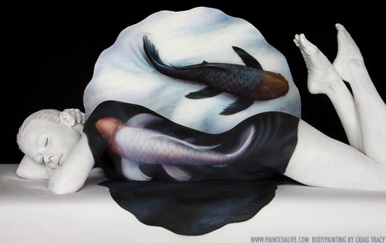 Painted alive, bodypaintings by Craig Tracy