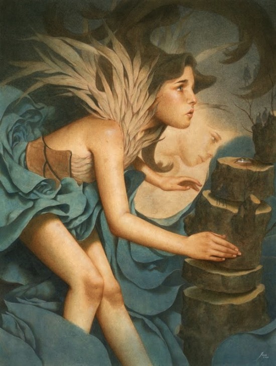 Surrealistic imagery, illustrations by Tran Nguyen