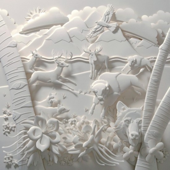 Animated and alive paper sculpture by Jeff Nishinaka
