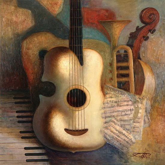 Music, the harmony of life: paintings by Raff Boyadjian