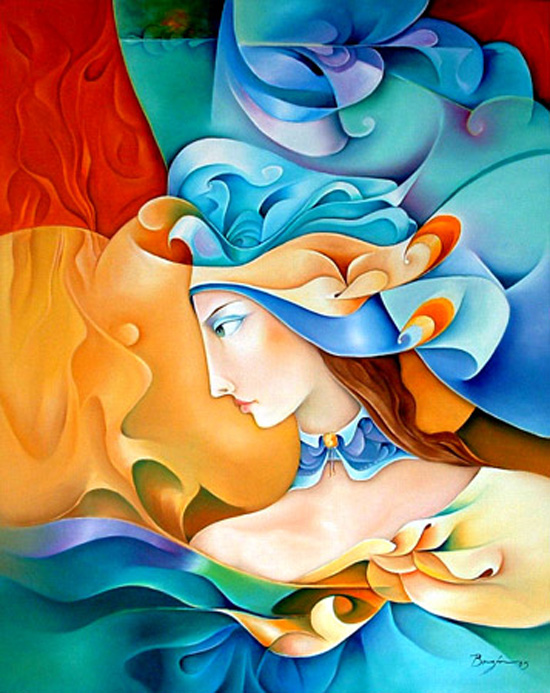 Brightness and vivid colors in paintings by Orestes Bouzon