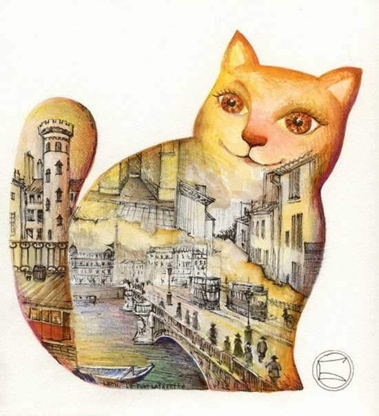 Extremely ingenious and beautiful, cats painted by Oxana Zaika