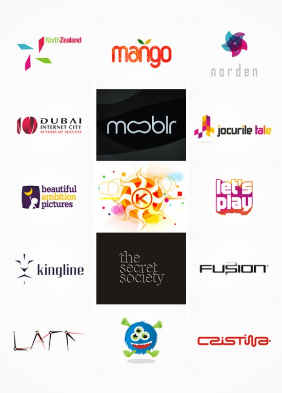 Colorful, creative logo designs from Alex Tass /​ noc​turn​.ro