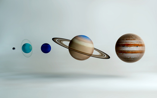 The Cosmos: info graphics and animation by David Fuhrer