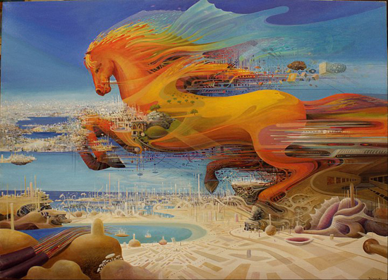Magnificent and impetuous horses painted by Vasko Taškovski