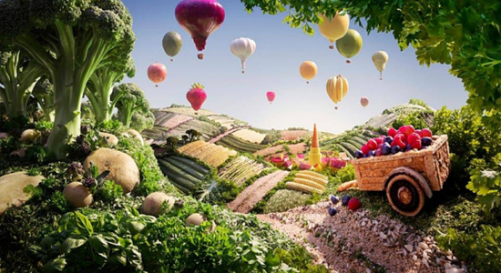 Remarkable, creative, artistic foodscapes