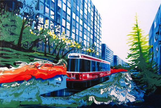 Amy Shackleton, urban-landscape paintings