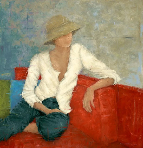 Contemplation and colorful vivaciousness: paintings by Erica Hopper