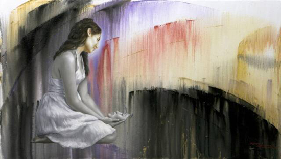 Figurative realism and abstract expressionism: paintings by Fidel Garcia