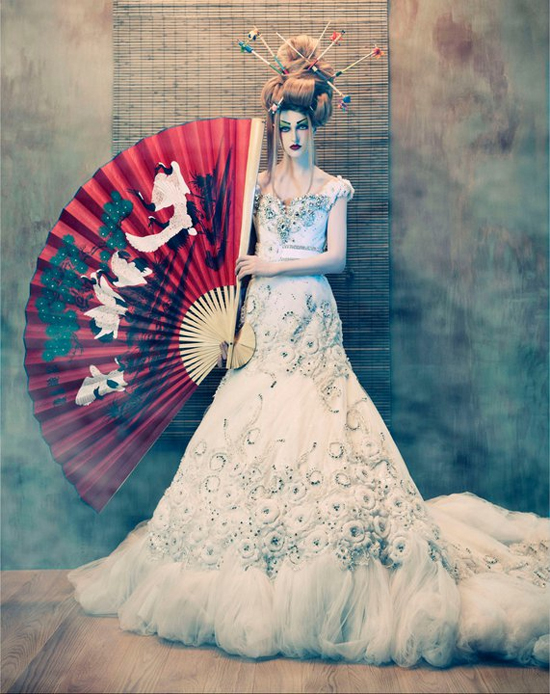 To Dream of Japan: fashion photography by Tina Patni for Amato Haute Couture 