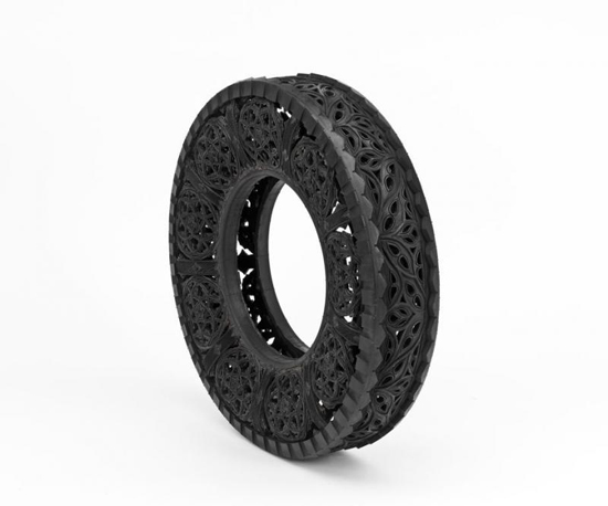 Wim Delvoye: hand carved car tires