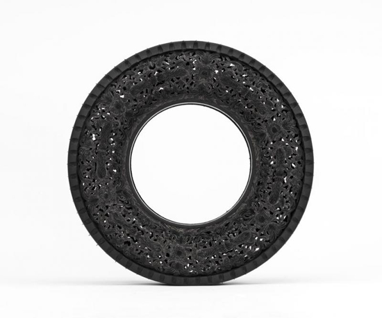 Wim Delvoye: hand carved car tires