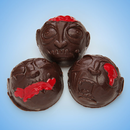 Chocolate Zombie with cherry brain