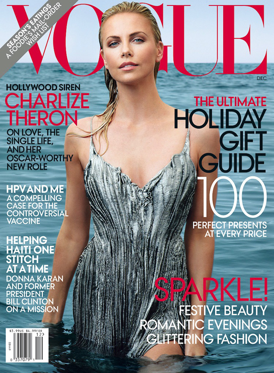 Hollywood siren, Charlize Theron for US Vogue December 2011