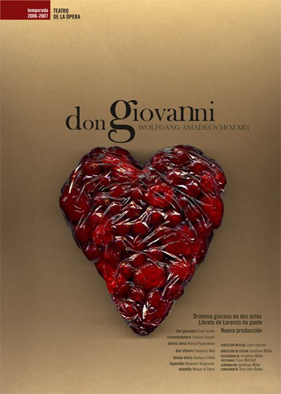 Opera season posters design by Jose Llopis