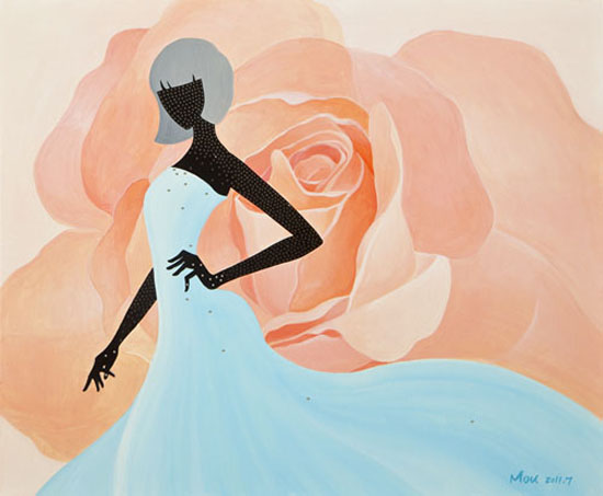 Scent of a Woman, paintings by Mou Lu