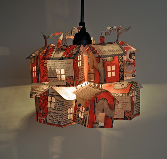 Magic paper house light by Hutch Studio