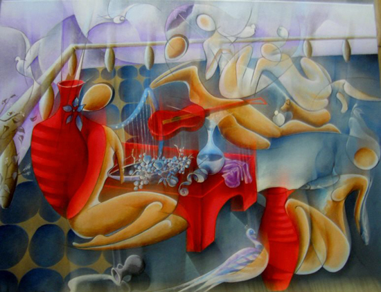 Formes and deformes, paintings by Razafin Patrick