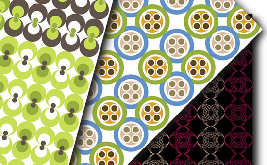 Collection of designs for fabrics and wall papers by Silvino González Morales