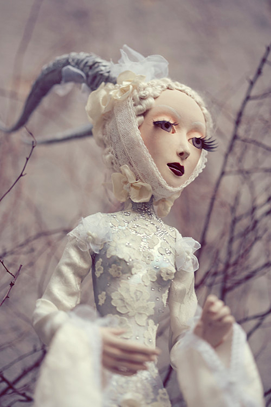 Expressive and unique art doll by Omega Dolls