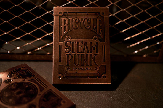 Steampunk playing cards, product designed by Alex Beltechi