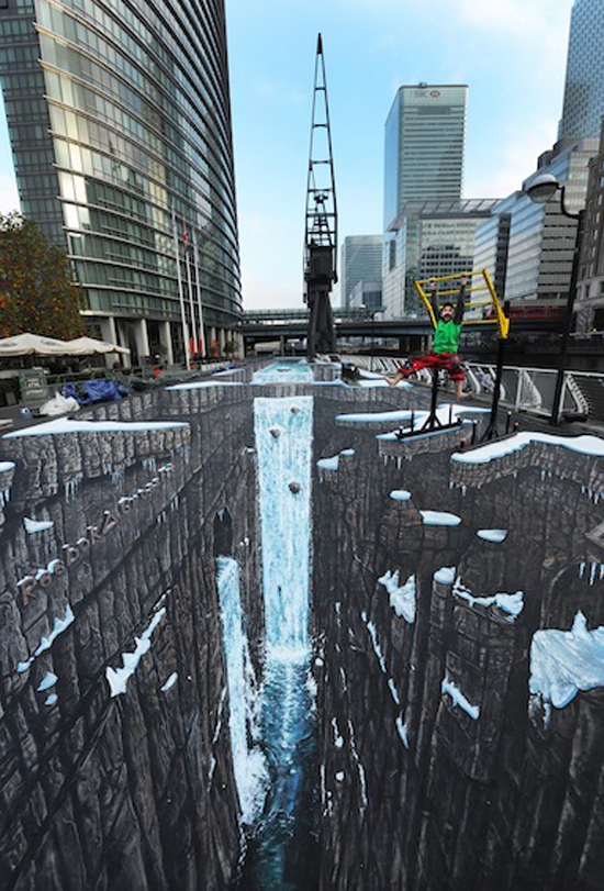 Spectacular 3D pavement art by Joe Hill and Max Lowry