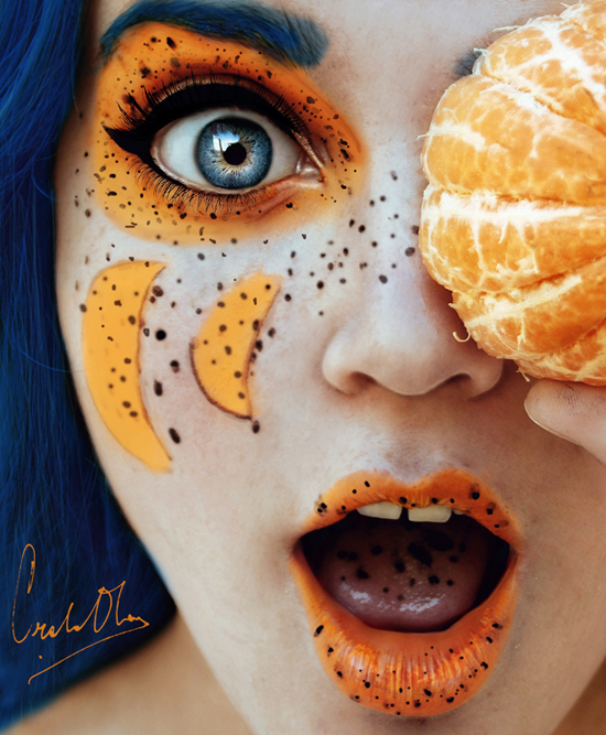 Fresh tutti frutti, self portraits By Cristina Otero