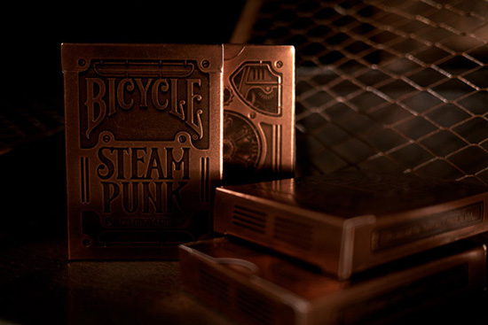 Steampunk playing cards, product designed by Alex Beltechi