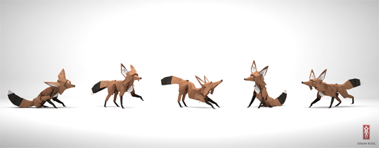 The paper fox project by Jeremy Kool