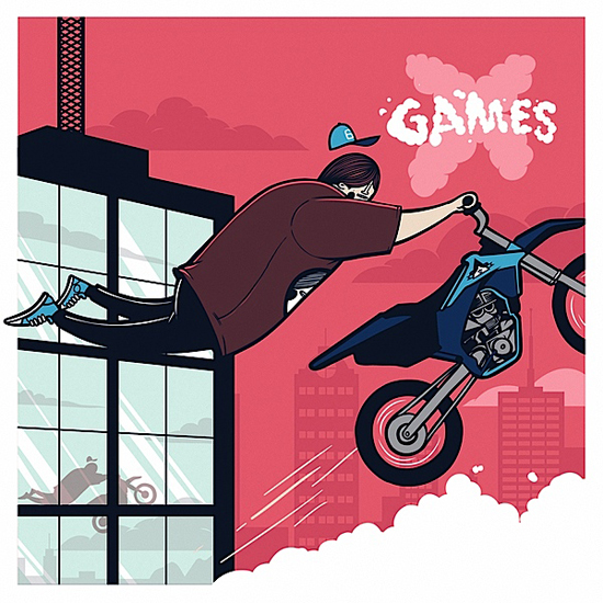 X Games 2011, illustration by Jordan Metcalf