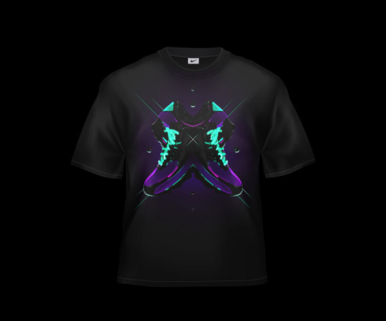 Nike - Glow in the dark T-shirts, project by Digimental Studio