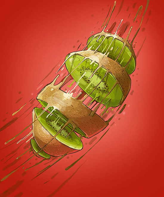 Vitamin Bomb, illustration by Georgi Dimitrov - Erase