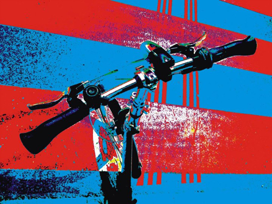 Color DigiBicycles, digital colorshock of bicycles by Radek Pěnička