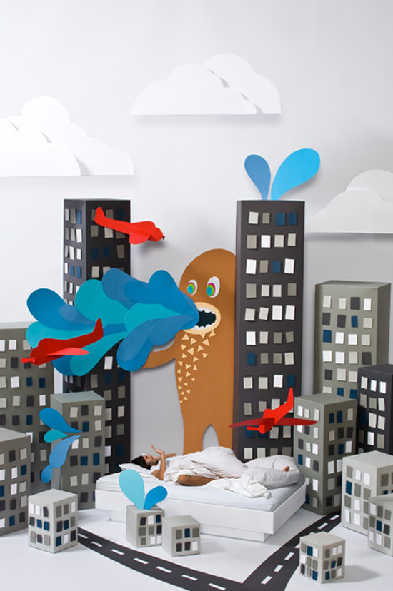 Carolin Wanitzek: The Border, whimsical dreamworlds created by cardboard