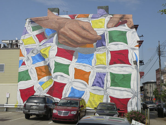 Large scale street art murals