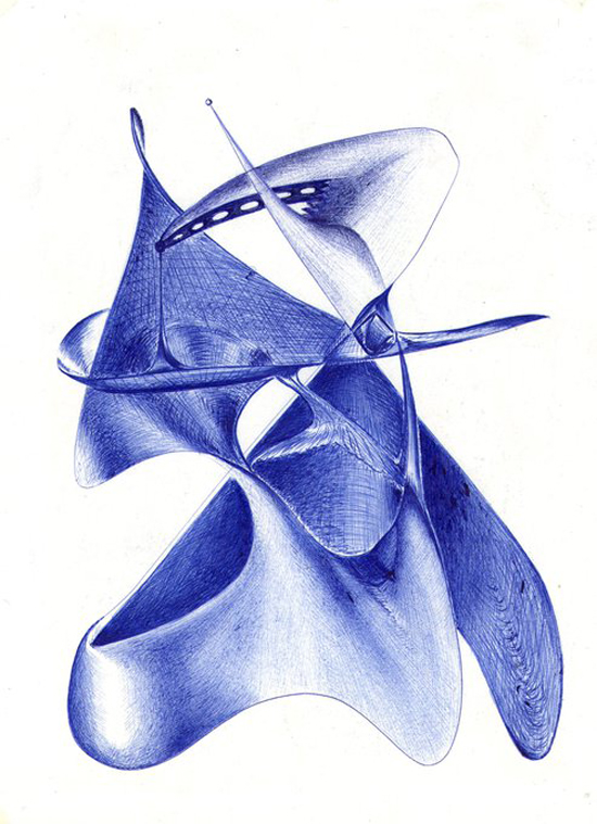 On the wings of imagination: ballpoint pen art by Blagojce Dumovski