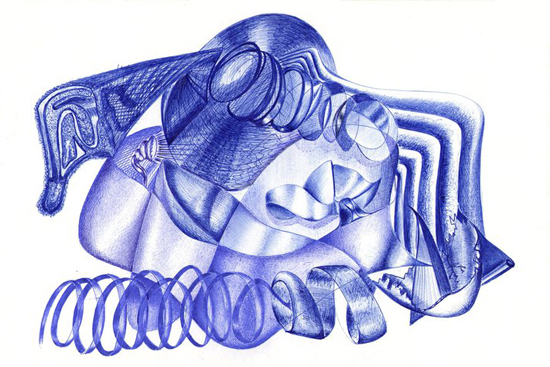 On the wings of imagination: ballpoint pen art by Blagojce Dumovski