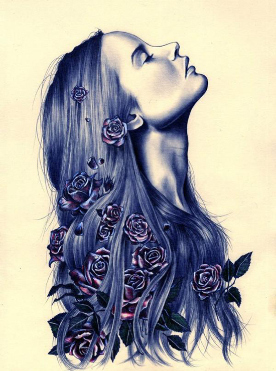 Impressive drawings by Kate Louse Powell