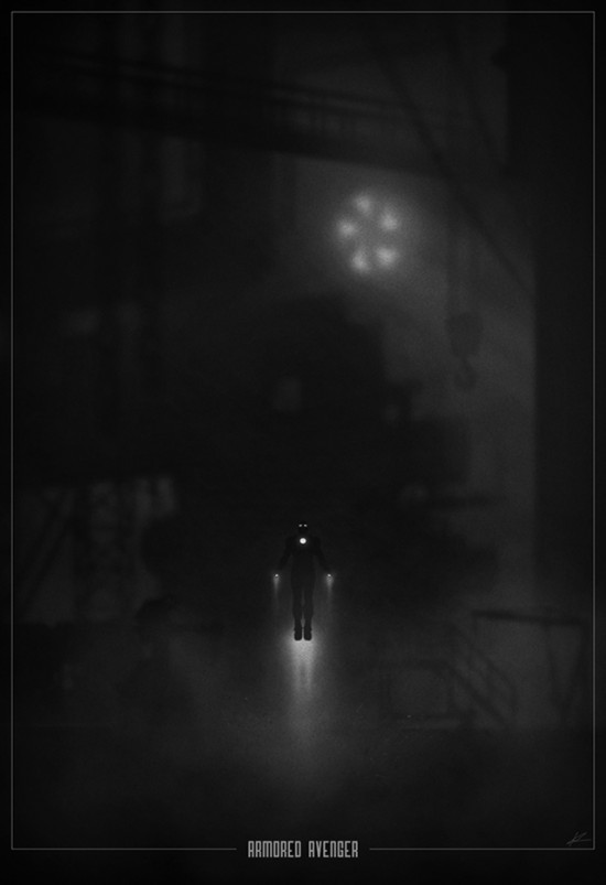 Superhero Noir Posters, project by Marko Manev