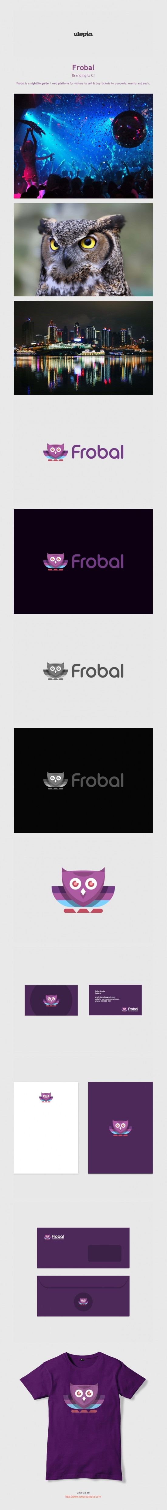 Frobal logo and corporate identity design by Utopia Branding Agency 