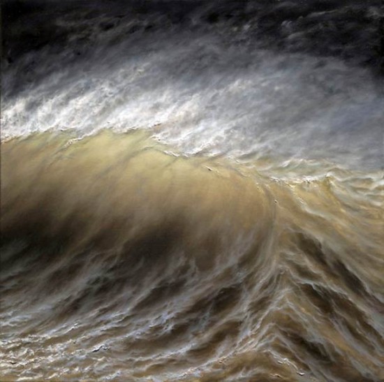 Impressive photo-realistic paintings of waves by Ran Ortner
