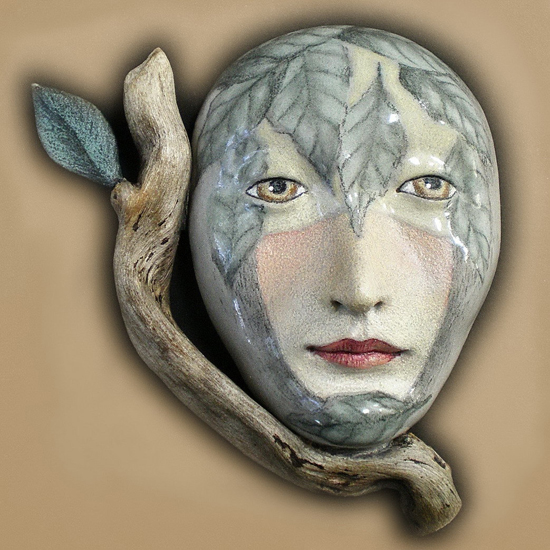 Magical realism, masks by Peggy Bjerkan