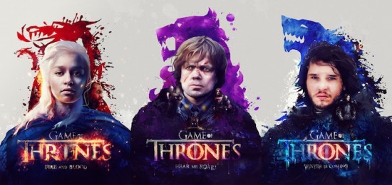 Gorgeous Game of Thrones posters by Adam Spizak