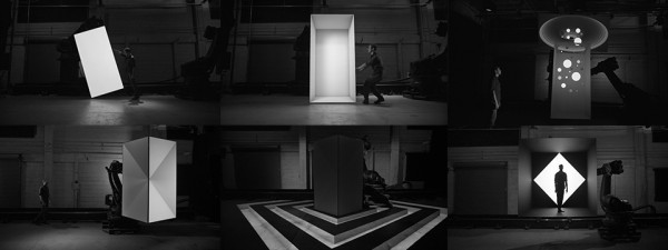 Mindblowing projection-mapping onto moving surfaces Box from Bot & Dolly