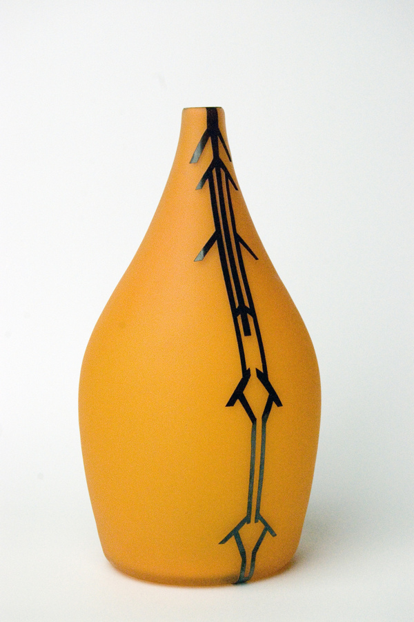 Pattern and form, hand blown glass by Matt Kolbrener