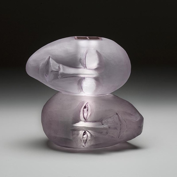 Glass sculpture by Leah Wingfield and Steve Clements