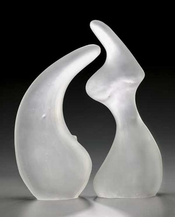 Glass sculpture by Leah Wingfield and Steve Clements