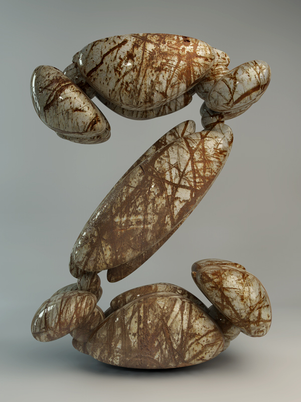 Textured Sculpture type by Txaber