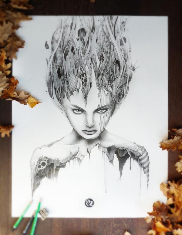 Pencil drawings by PEZ